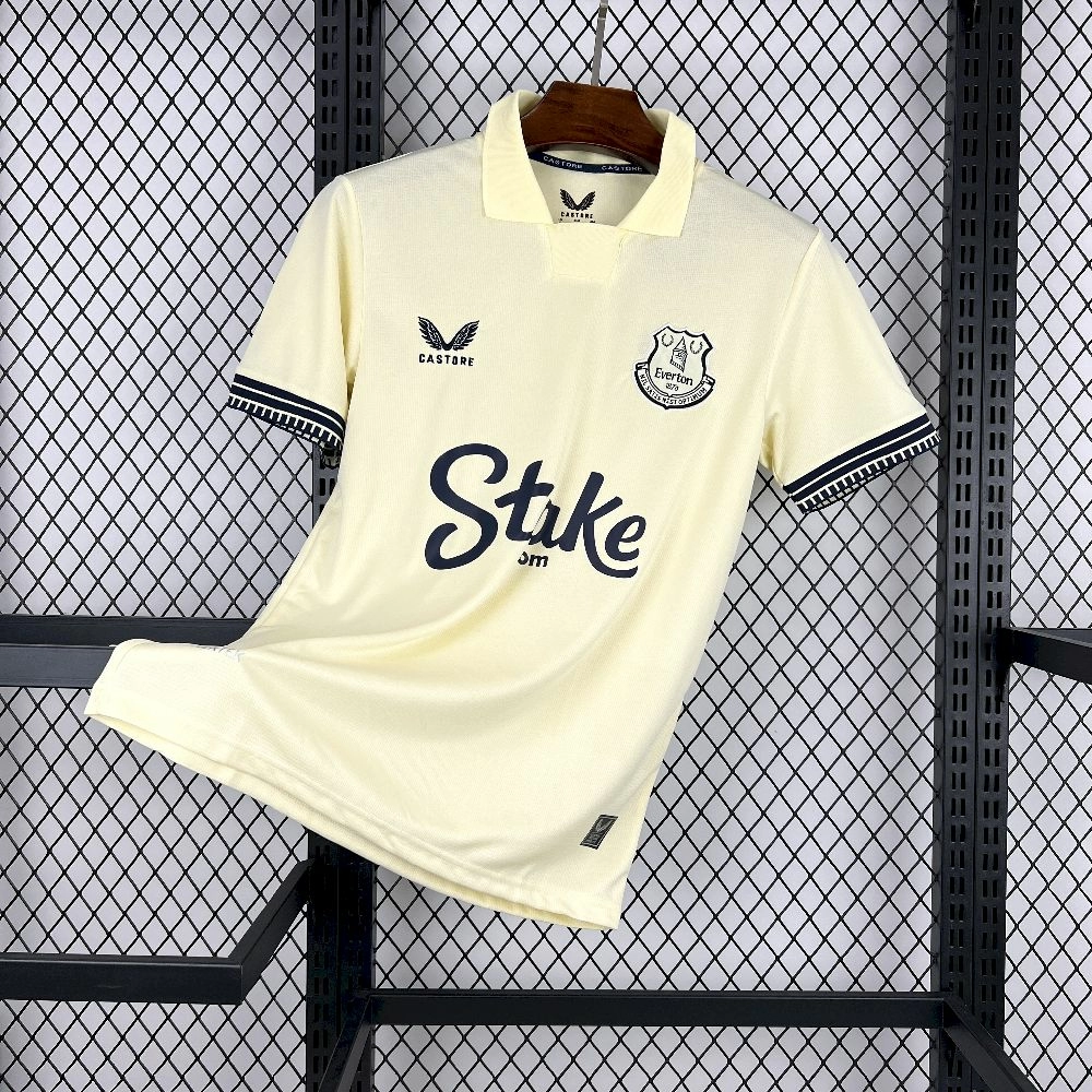Camiseta de fútbol Everton 2025/26 VISITANTE MANGA CORTA VERSION FAN